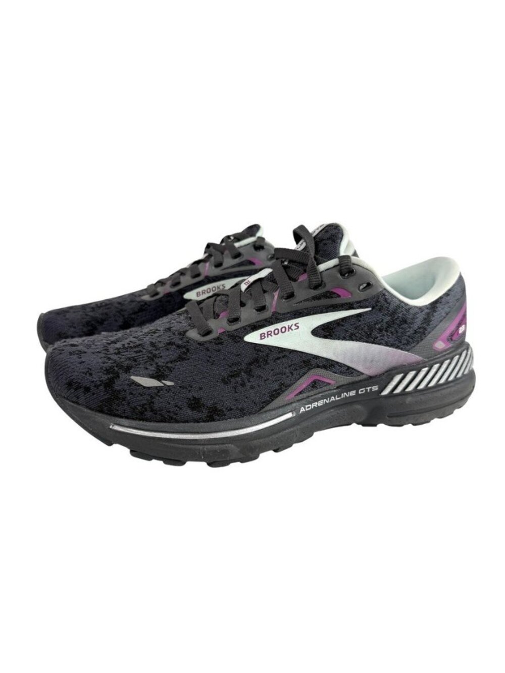 Brooks Adrenaline GTS 23 Women’s Sz 9 Running Sneaker Black Purple 1203811D072